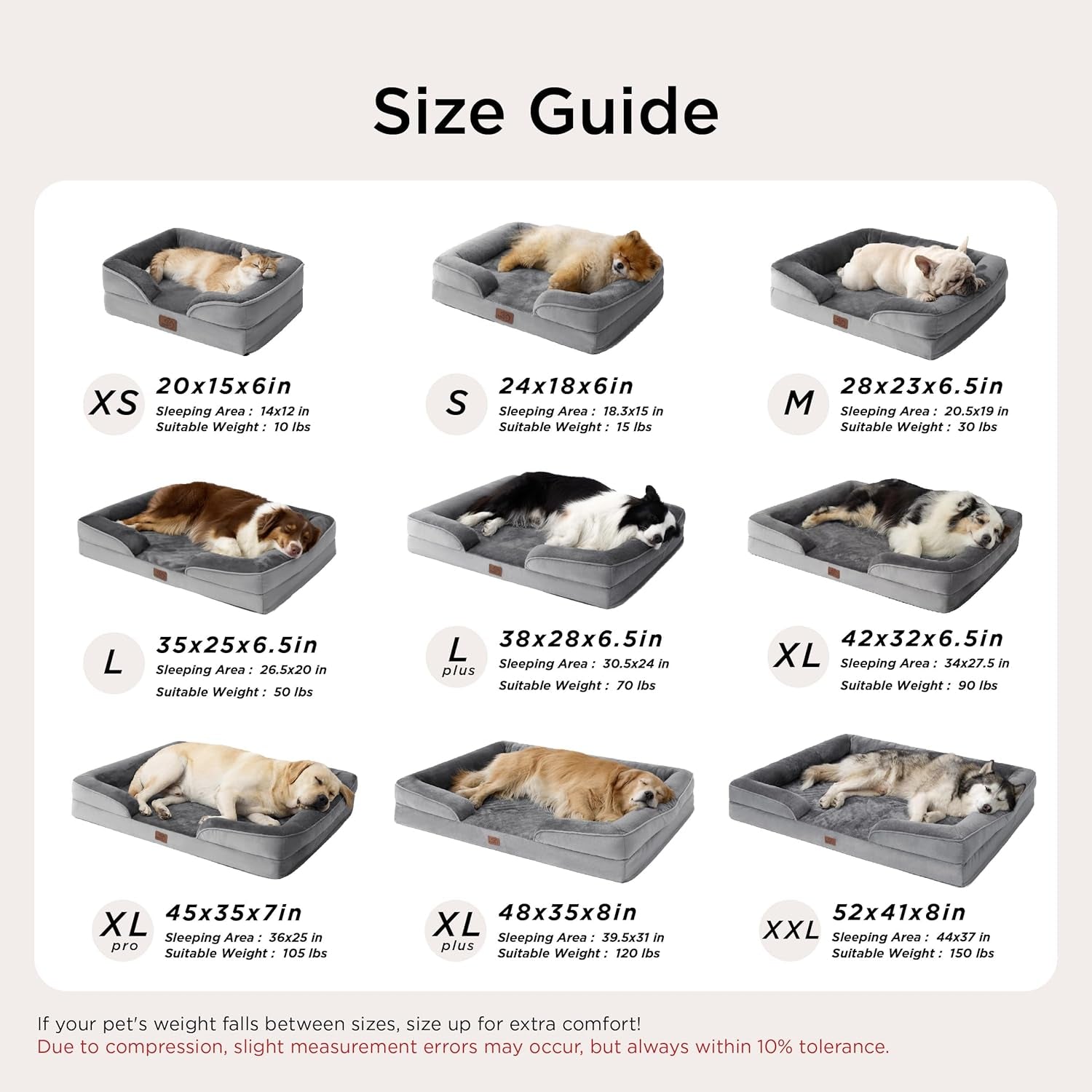 Bedsure Orthopedic Dog Bed Medium with Removable Washable Cover, 28" Grey | Classic Dog Couch Sofa Waterproof, Cozy Bolster Sides, Nonslip Bottom, Comfy Pet Bed for Puppies, Cats, Senior Dogs, Dog Gift
